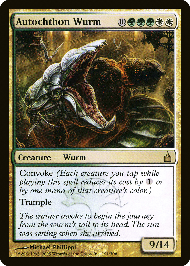Autochthon Wurm [Ravnica: City of Guilds]-1