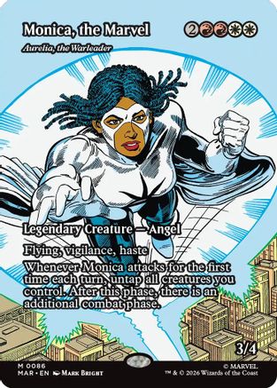 Monica, the Marvel - Aurelia, the Warleader (Borderless) (MAR-086) - Marvel Universe Eternal-Legal-1