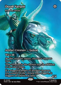 Doom Variant - Roaming Throne (Borderless) (MAR-099) - Marvel Universe Eternal-Legal-1