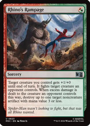 Rhino's Rampage (MSC-823) - Commander: Marvel Super Heroes-1