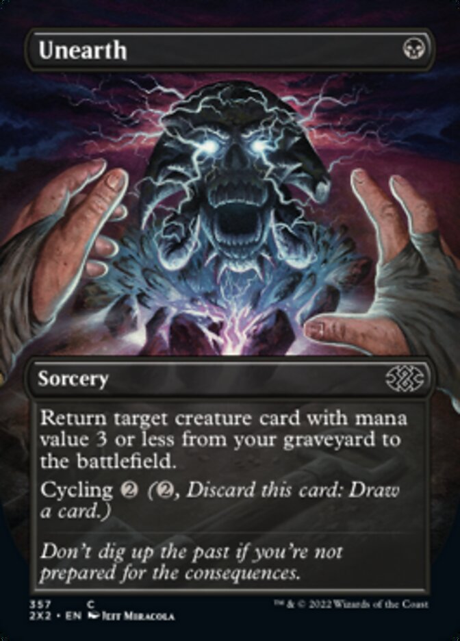 Unearth (Borderless Alternate Art) [Double Masters 2022]-1