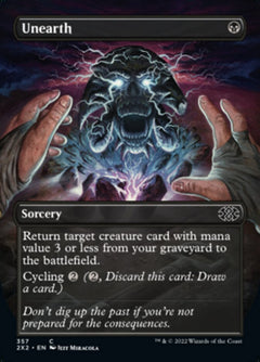 Unearth (Borderless Alternate Art) [Double Masters 2022]-1
