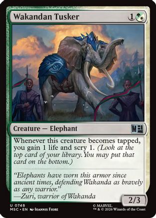 Wakandan Tusker (MSC-748) - Commander: Marvel Super Heroes-1
