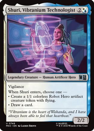 Shuri, Vibranium Technologist (MSC-746) - Commander: Marvel Super Heroes Foil-1