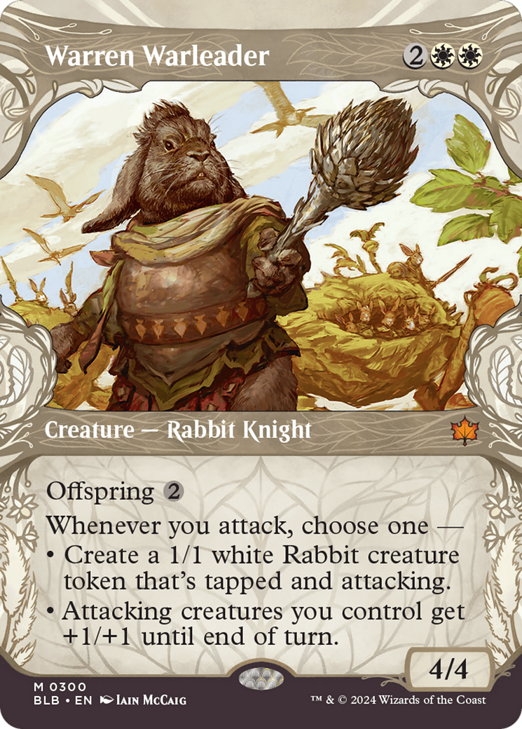 Warren Warleader (Showcase) [Bloomburrow]-1