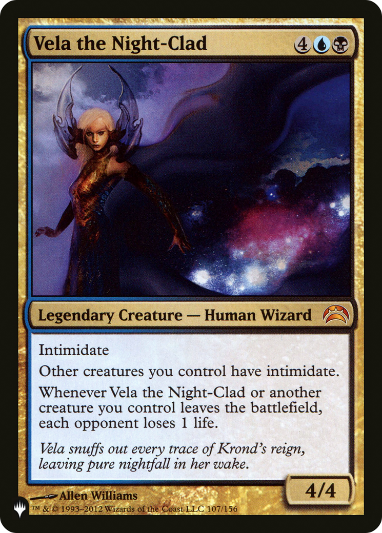 Vela the Night-Clad (LIST-107/156) - The List-1