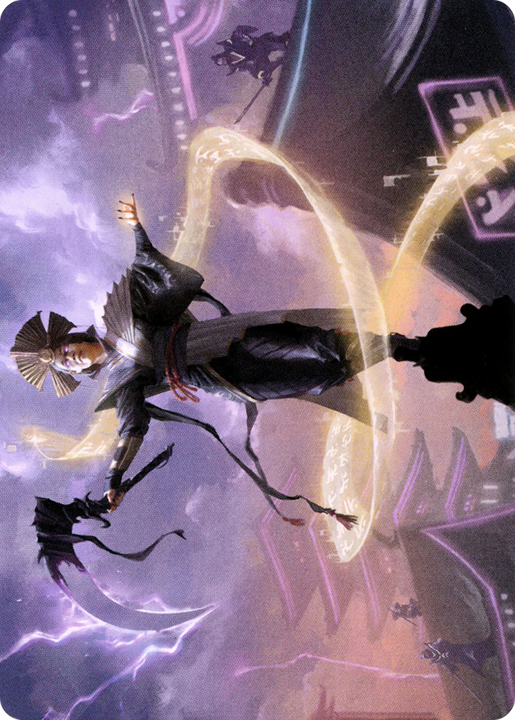 Naomi, Pillar of Order // Naomi, Pillar of Order (ANEO-035) - Neon Dynasty Art Series (Borderless)-1