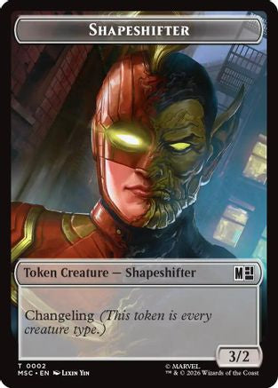 Shapeshifter // Villain Double-Sided Token (MSC-2 // 9) - Commander: Marvel Super Heroes-1
