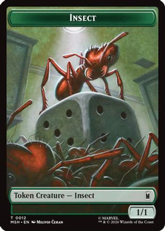 Insect // Clue Double-Sided Token (MSH-012/017) - Marvel Super Heroes Foil-1