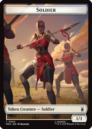 Soldier // Insect Double-Sided Token (MSH-004/012) - Marvel Super Heroes Foil-1