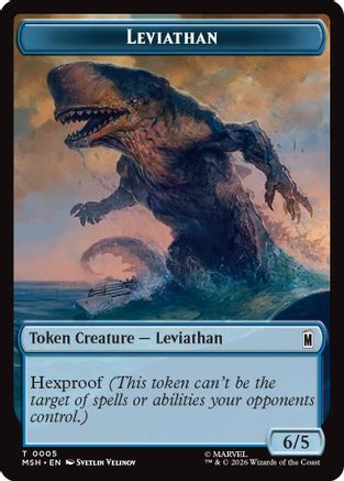 Leviathan // Food Double-Sided Token (MSH-005/019) - Marvel Super Heroes Foil-1