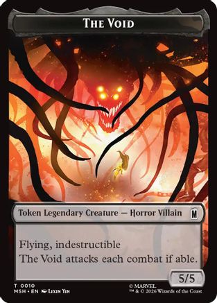 The Void // Squirrel Double-Sided Token (MSH-010/014) - Marvel Super Heroes Foil-1