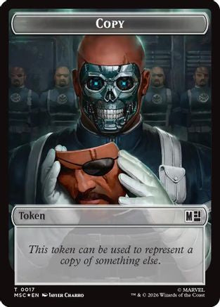 Copy // Soldier Double-Sided Token (Surge Foil) (MSC-17 // 23) - Commander: Marvel Super Heroes Foil-1