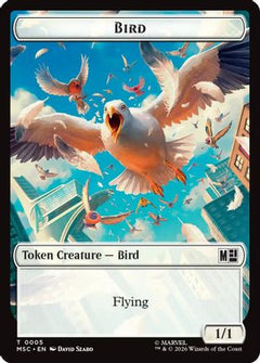 Bird // Rhino Double-Sided Token (MSC-5 // 13) - Commander: Marvel Super Heroes Foil-1