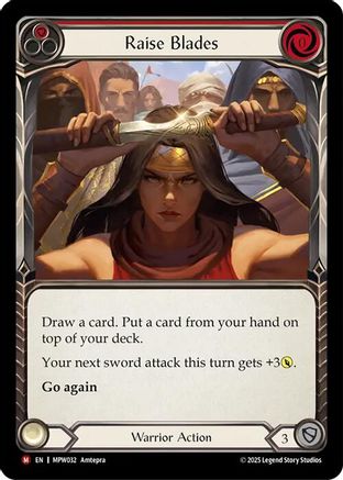 Raise Blades (MPW032) - Mastery Pack Warrior Rainbow Foil-1