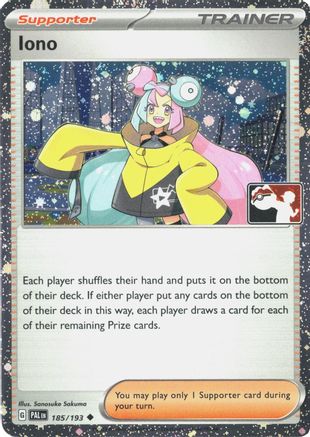 Iono 185/193  - Holofoil Prize Pack Series Cards - Uncommon-1