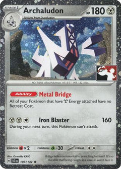 Archaludon 107/142  - Holofoil Prize Pack Series Cards - Rare-1