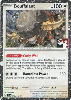 Bouffalant 119/142  - Holofoil Prize Pack Series Cards - Rare-1