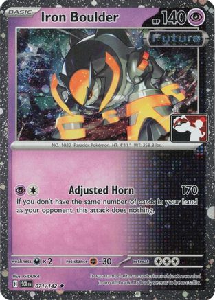 Iron Boulder 071/142  - Holofoil Prize Pack Series Cards - Rare-1