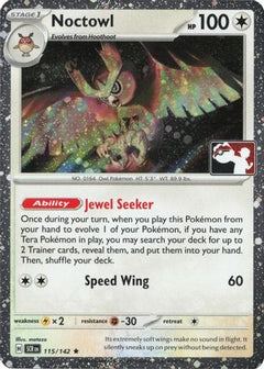 Noctowl 115/142  - Holofoil Prize Pack Series Cards - Rare-1