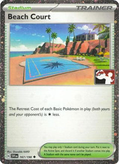Beach Court 167/198  - Holofoil Prize Pack Series Cards - Uncommon-1