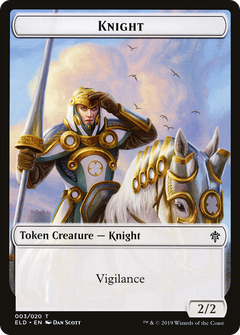 Knight Token [Throne of Eldraine Tokens]-1