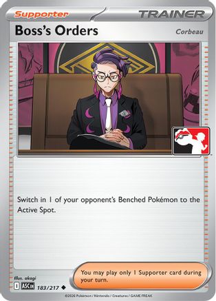 Boss's Orders [Corbeau] 183/217  Prize Pack Series Cards - Uncommon-1