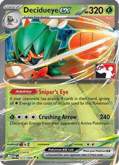 Decidueye ex 012/088  - Holofoil Prize Pack Series Cards - Double Rare-1