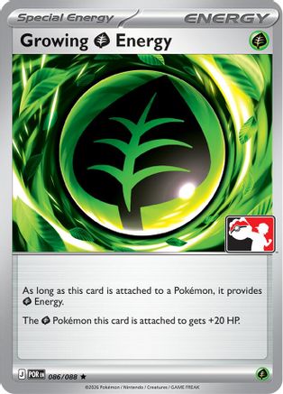 Growing Grass Energy 086/088  Prize Pack Series Cards - Rare-1
