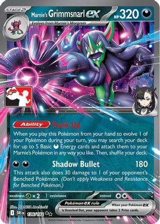 Marnie's Grimmsnarl ex 136/182  - Holofoil Prize Pack Series Cards - Double Rare-1