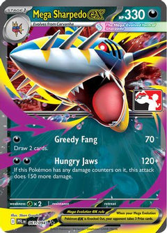 Mega Sharpedo ex 061/094  - Holofoil Prize Pack Series Cards - Double Rare-1