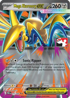 Mega Skarmory ex 055/088  - Holofoil Prize Pack Series Cards - Double Rare-1