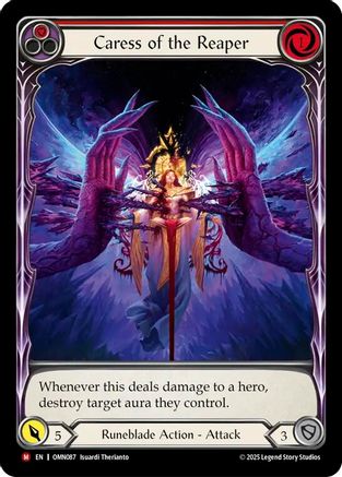 Caress of the Reaper (Extended Art) (OMN087) - Omens of the Third Age Cold Foil-1