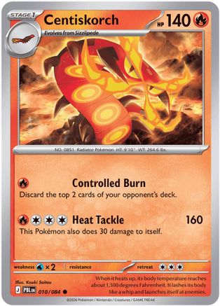 Centiskorch 010  - Reverse Holofoil ME05 Pitch Black - Common-1