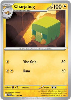 Charjabug 025  - Reverse Holofoil ME05 Pitch Black - Common-1