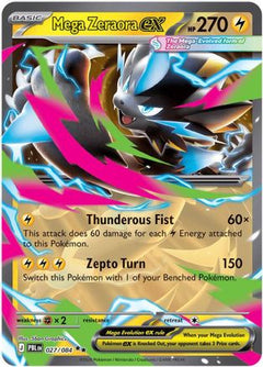 Mega Zeraora ex 027/084  - Holofoil ME05 Pitch Black - Double Rare-1