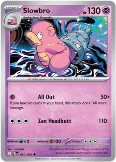 Slowbro 030/084  - Reverse Holofoil ME05 Pitch Black - Uncommon-1