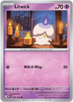 Litwick 036  - Reverse Holofoil ME05 Pitch Black - Common-1