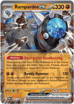 Rampardos ex 045/084  - Holofoil ME05 Pitch Black - Double Rare-1