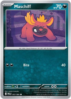 Maschiff 057  - Reverse Holofoil ME05 Pitch Black - Common-1