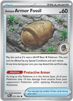 Antique Armor Fossil 072  ME05 Pitch Black - Common-1