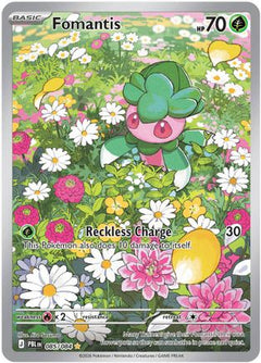 Fomantis 085/084  - Holofoil ME05 Pitch Black - Illustration Rare-1