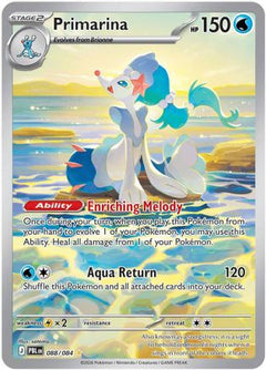 Primarina 088/084  - Holofoil ME05 Pitch Black - Illustration Rare-1