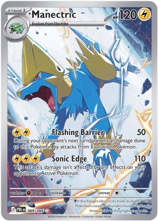 Manectric 089/084  - Holofoil ME05 Pitch Black - Illustration Rare-1