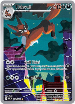 Thievul 092/084  - Holofoil ME05 Pitch Black - Illustration Rare-1