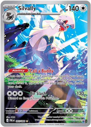 Silvally 095/084  - Holofoil ME05 Pitch Black - Illustration Rare-1