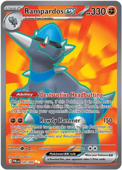 Rampardos ex 100/084  - Holofoil ME05 Pitch Black - Ultra Rare-1