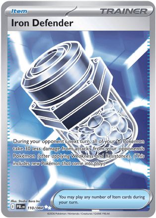 Iron Defender 110  - Holofoil ME05 Pitch Black - Ultra Rare-1