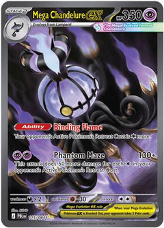 Mega Chandelure ex 115/084  - Holofoil ME05 Pitch Black - Special Illustration Rare-1