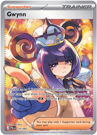 Gwynn 119/084  - Holofoil ME05 Pitch Black - Special Illustration Rare-1